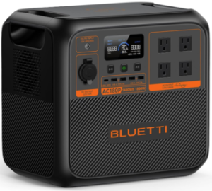 BLUETTI Portable Power Station AC180P, 1440Wh LiFePO4 Battery Backup w/ 4 1800W (2700W Power Lifting) AC Outlets, 0-80% in 45Min, Solar Generator for Camping, Off-grid, Power Outage