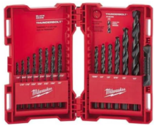 Milwaukee 21-Piece Thunderbolt Black Oxide Drill Bit Set