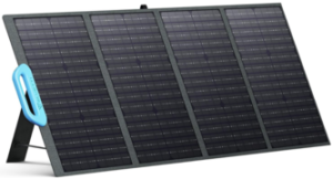 BLUETTI Solar Panel PV120, 120 Watt for Portable Power Station EB3A/EB55/EB70S/AC200P/AC200MAX/AC300, Foldable Solar Charger with Adjustable Kickstands for RV, Camping, Blackout