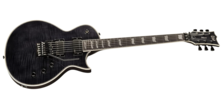 ESP 6 String LTD Deluxe EC-1000FR Electric Guitar, See Thru Black