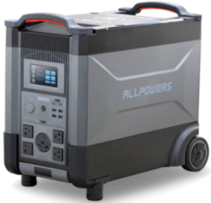 ALLPOWERS R4000 Portable Home Battery, 3600Wh LiFePO4 Expandable Portable Power Station, Huge 3600W AC Output, Voice Control UPS Solar Generator For Home Backup RV Outdoor Camping