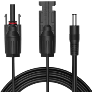 ALLPOWERS Solar Extension Cable with MC-4 Female and Male Connector to DC 5.5mm x 2.1mm (5.5X 2.5mm Connector Included) Power Pole Port, 1.5M 16AWG Connector for Solar Panel to Portable Generator
