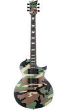 ESP LTD Deluxe EC-1000 Electric Guitar - Woodland Camo Satin