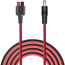 ALLPOWERS Solar Extension Cable with DC5525(5.5mm x 2.5mm) to Anderson Power Pole Port 1.5M 16AWG Solar Panels Kit Tools, Connector for Solar Panel to Portable Generator UPS Battery Backup