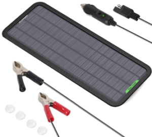 ALLPOWERS 18V 12V 5W Portable Solar Panel Car Boat Power Solar Panel Battery Charger Maintainer for Automotive Motorcycle Tractor Boat RV Batteries