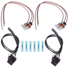 Set of Truck Headlight Turn Signal Wiring Harness for The Front Left or Front Right Headlight and Turn Signal Bulb Sockets Replacement for Freightliner Columbia 2005-2014