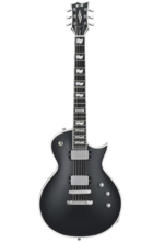 ESP E-II ECBB Eclipse Electric Guitar with Case, Satin Black