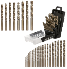 Owl Tools Cobalt Drill Bit Set - 29 Piece M35 Cobalt Drill Bits with Storage Case - Perfect Drill Bits for Metal, Hardened & Stainless Steel, Cast Iron, and More!