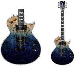 ESP E ll Eclipse Natural fade blue with case