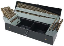 GMTOOLS 115Pcs Cobalt Drill Bits Set, M35 High Speed Steel, 135 Degree Tip, Twist Jobber Length Drill Bit Kit for Hardened Metal, Plastic and Wood with Metal Indexed Storage Case, 1/16"-1/2"
