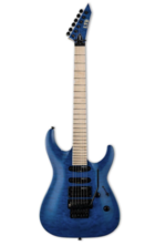 ESP LTD MH-203QM Electric Guitar, See Thru Blue
