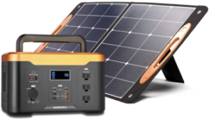 DURACELL Power Station 1000 with 100W Solar Panel for Power Outages, Emergency Kits, Home Electronics and Outdoor Use