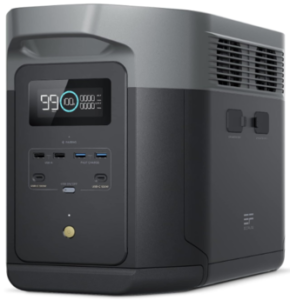 EF ECOFLOW Portable Power Station DELTA 2 Max, 2400W LFP Solar Generator, Full Charge in 1 Hr, 2048Wh Solar Powered Generator for Home Backup(Solar Panel Optional)