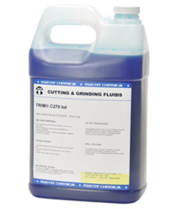 TRIM Cutting & Grinding Fluids C270BD1 High Performance Synthetic Coolant, Blue Dye, 1 gal Jug