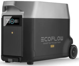 EF ECOFLOW DELTA Pro Extra Battery 3600Wh, 2.7H to Full Charge, Battery Backup for Home Use, Blackout, Camping, RV