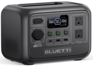 BLUETTI Portable Power Station AC2A, 204Wh LiFePO4 Battery Backup w/ 2 300W (600W Power Lifting) AC Outlets, Recharge from 0-80% in 45 Min., Solar Generator for Outdoor Camping (Solar Panel Optional)