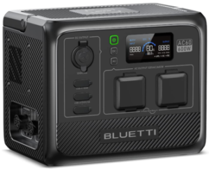 BLUETTI Portable Power Station AC60, 403Wh LiFePO4 Battery Backup w/ 2 600W (1200W Surge) AC Outlets, 1 Hour Fast Charge, Dustproof and Water Resistant Solar Generator for Camping, Trip, Power Outage