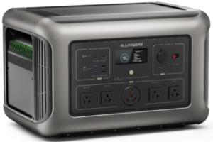 ALLPOWERS R3500 Portable Home Battery, 3200W 3168Wh LiFePO4 Portable Power Station, 2 Hrs to Full Charge, 5 AC with 30A RV Outlets, UPS Solar Generator for Outdoor Camping, RV, Home Backup