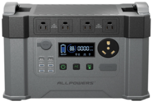 ALLPOWERS S2000 Pro Solar Generator 2400W (4000W Peak), 1500Wh MPPT Portable Power Station, 0-100% in 1.5 Hrs, UPS Function, 30A RV AC for Power Outage Outdoor Camping Home Use Emergency