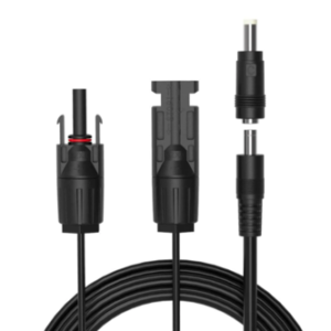 ALLPOWERS MC-4 to 5.5mm adapter kit Solar Panel Connector to DC 5.5mmx2.1mm Adapter Extension Cable 16 AWG 4.59ft/1.4m with DC 8mm, DC 4mmx1.7mm Adapter for Portable Power Station, Solar Generators