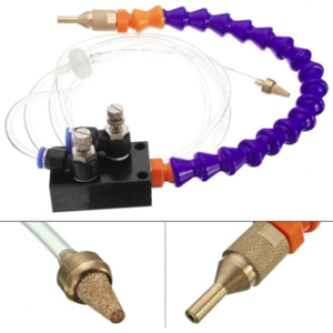 Upgrade Version Mist Coolant Lubrication Spray System for Metal Cutting Engraving Cooling Sprayer Machine for Air Pipe CNC Lathe Milling Drill