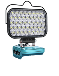 LED Work Light for Makita 18V Battery 108W 5400LM Flashlight,Portable Flood Light, Cordless Battery Light with USB &Type C Charging Port,Upgraded LED Lights for Outdoor,Emergencies,Job Site Lighting