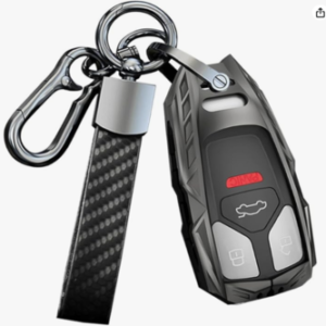 Avgardcat alloy Key fob Cover Compatible with Audi A3 A4 A5 A6 A7 A8 Q5 Q7 S5 S6 S7 SQ5 RS5 RS7 TT R8 E-Tron accessories key