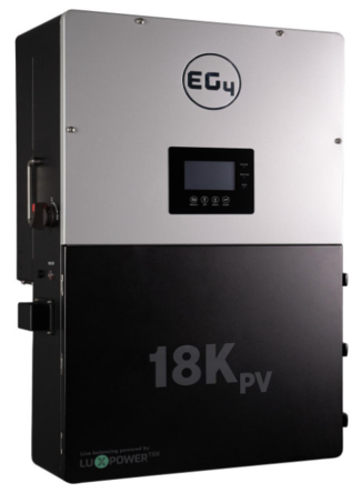 EG4 18kPV Hybrid Inverter | All-In-One Solar Inverter | 18000W PV Input | 12000W Output | 48V 120/240V Split Phase | EG4 18KPV-12LV