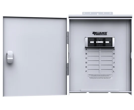 1 x 50A Outlet Box (Reliance) 1 x Sub Panel With a 50A Inlet SS2-50 Box Inside (Reliance) 1 x 50A AC Charging Cable 1 x NEMA14-50 to SS2-50R Cable Choose from 120 volts or 240 volts