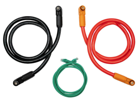 • Red positive battery parallel cable 53.1 in. (Qty 1) • Black negative battery parallel cable 53.1 in. (Qty 1) • Parallel Communication cable 59.1 in. (Qty 1)