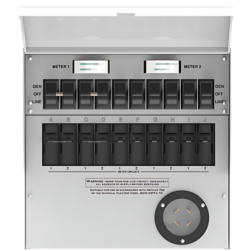 1×Sub Panel With a 30A Inlet Box Inside (Reliance) 1×30A Outlet Box (Reliance) 1×30A AC Charging Cable (L14-30) 1×L14-30 to L14-30 Cable