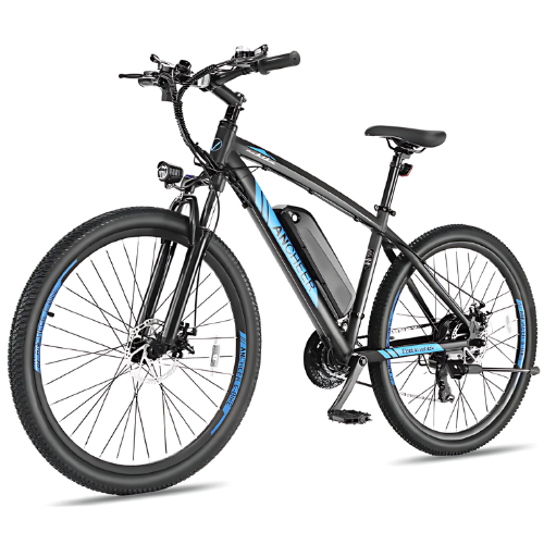 ANCHEER 500W Electric Bike for adults 27.5'' Electric Mountain Bike/ Ebike for adults, 3 hours Fast Charge, 50 miles Class 2 Ebike with 48v 10.4Ah removable Battery, Color LCD Display , 21 Speed Gears-AN5874