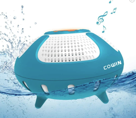【IPX7 Waterproof ＆ Floating】IPX7 waterproof bluetooth speakers for 100% protection against water and dust, rubberized rugged exterior for ultimate impact resistance. You can enjoy music while taking shower or pool swimming, also perfect for outdoor or indoor use in any season. 【Enhanced Bass ＆ Loud Volume】12W subwoofer for loud sound and rich bass. Hear the soaring highs and deep lows of all your favorite tracks. bluetooth floating pool speaker delivers excellent surround sound in both indoor and outdoor environments.