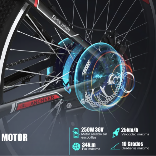 Ancheer Rear wheel set for AM001907