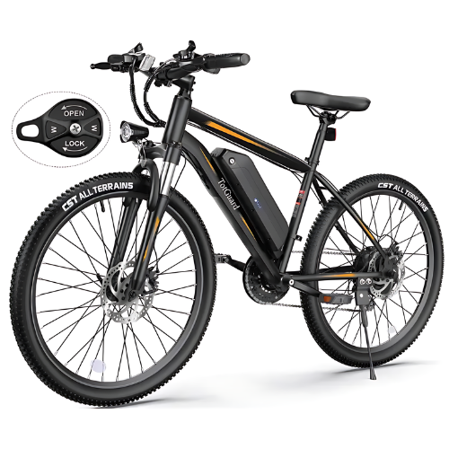 ANCHEER Electric Bike, Electric Bike for Adults 27.5'' E-Bike with 500W Motor(Peak 750W), 21.6MPH Mountain Bike with Lockable Suspension Fork, 48V 499.2WH Removable Battery-AN5858